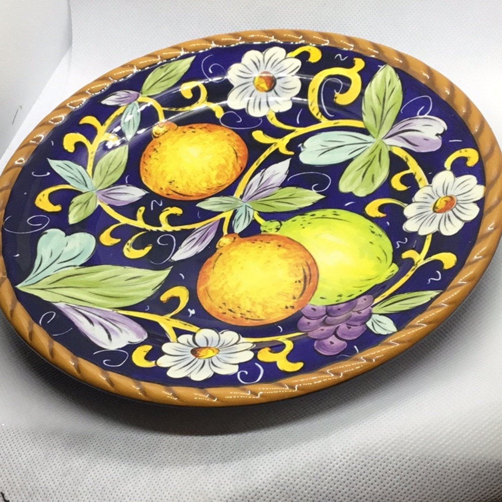 Ceramics Classic Plate-Villa Bellagio pattern